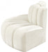 Meridian Furniture - Arc Velvet Modular Sofa in Cream - 103Cream-S3E - GreatFurnitureDeal