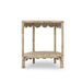 Bramble - Scalloped Half Round Side Table in Rattan Natural - 28521RNAT----- - GreatFurnitureDeal