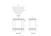 Bramble - Scalloped Half Round Side Table in Rattan Natural - 28521RNAT----- - GreatFurnitureDeal