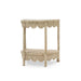 Bramble - Scalloped Half Round Side Table in Rattan Natural - 28521RNAT----- - GreatFurnitureDeal