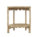 Bramble - Scalloped Half Round Side Table in Rattan Natural - 28521RNAT----- - GreatFurnitureDeal
