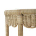 Bramble - Scalloped Half Round Side Table in Rattan Natural - 28521RNAT----- - GreatFurnitureDeal