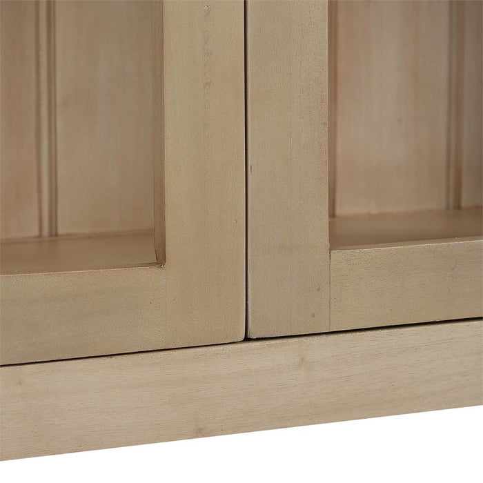 Bramble - Vannes 2 Door Display Cabinet in Fruitwood - 28526FRW-----