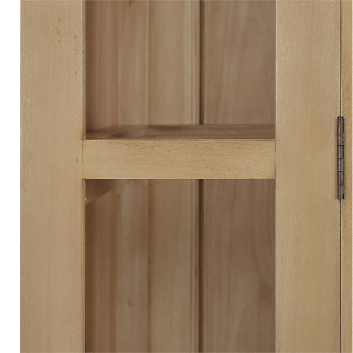 Bramble - Vannes 2 Door Display Cabinet in Fruitwood - 28526FRW-----