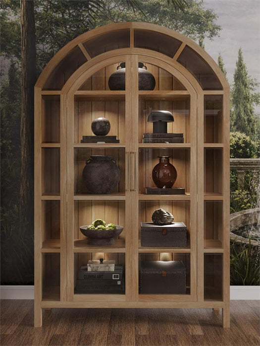 Bramble - Vannes 2 Door Display Cabinet in Fruitwood - 28526FRW-----