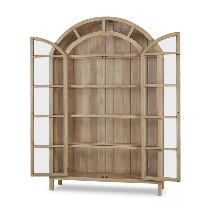 Bramble - Vannes 2 Door Display Cabinet in Fruitwood - 28526FRW-----