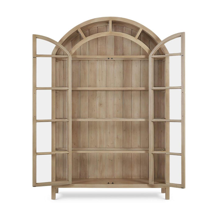 Bramble - Vannes 2 Door Display Cabinet in Fruitwood - 28526FRW-----