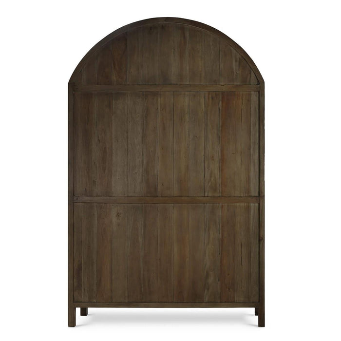 Bramble - Vannes 2 Door Display Cabinet in Straw Wash w/ Driftwood Interior - 28526STW-DRW---