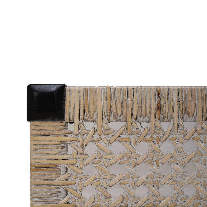 Bramble - Tuscan Bench w/ Rattan Seat - BR-28532 - GreatFurnitureDeal