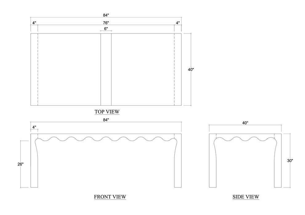 Bramble - Chloe Dining Table 84'' - BR-28539 - GreatFurnitureDeal