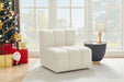 Meridian Furniture - Arc Velvet Modular Chair in Cream - 103Cream-ST - GreatFurnitureDeal