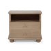 Bramble - Luna Open Shelf w/ 2 Drawers Bedside Table - BR-28550 - GreatFurnitureDeal