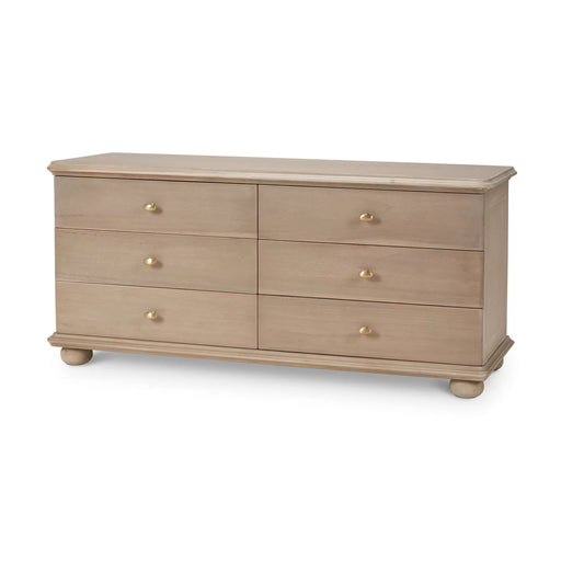 Bramble - Luna Low 6 Drawer Dresser - BR-28551 - GreatFurnitureDeal