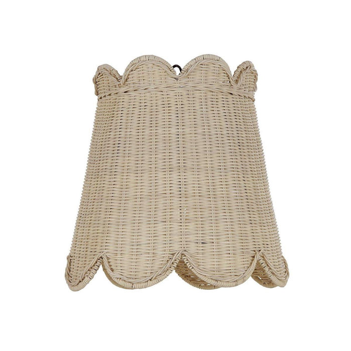 Bramble - Scalloped Rattan Pendant in Rattan Natural - 28554RNAT-----