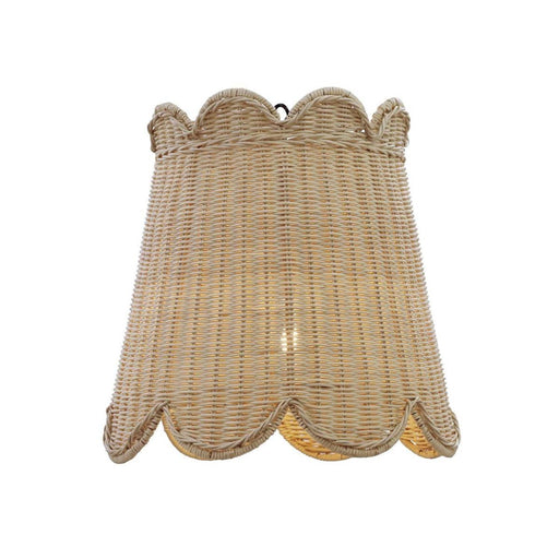 Bramble - Scalloped Rattan Pendant in Rattan Natural - 28554RNAT----- - GreatFurnitureDeal
