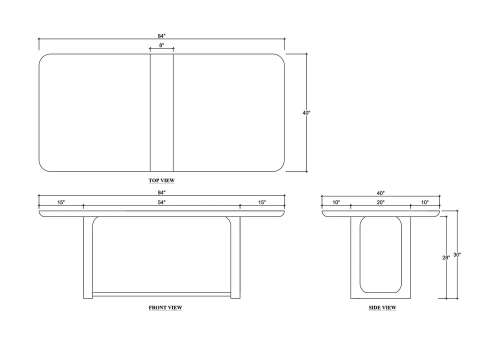 Bramble - Corte Dining Table 84'' - BR-28572 - GreatFurnitureDeal