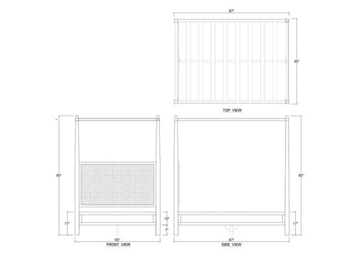 Bramble - Luna Canopy Bed Queen - BR-28575 - GreatFurnitureDeal