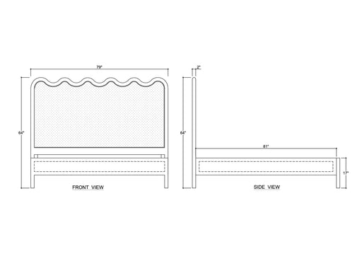 Bramble - Chloe Loop King Bed - BR-28576 - GreatFurnitureDeal