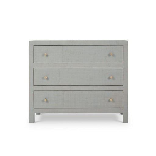 Bramble - Kagu 3 Drawer Dresser Wrapped in Raffia Pale Blue - 28583RFPB----- - GreatFurnitureDeal