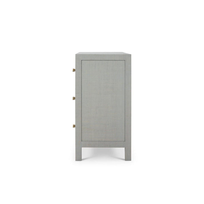 Bramble - Kagu 3 Drawer Dresser Wrapped in Raffia Pale Blue - 28583RFPB-----