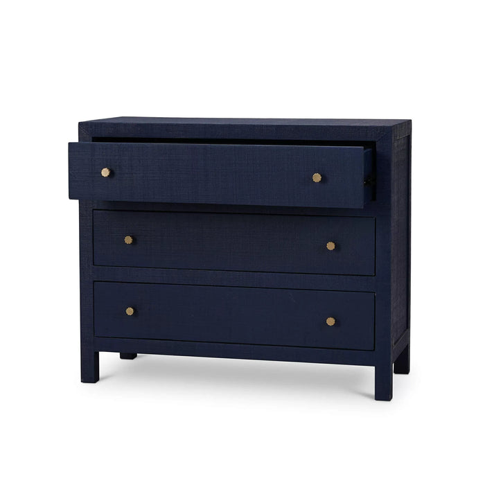 blue raffia dresser Bassett Ventura 6R68-0620 Transitional Raffia Five-Drawer Chest | Esprit Decor Home Furnishings | Chest