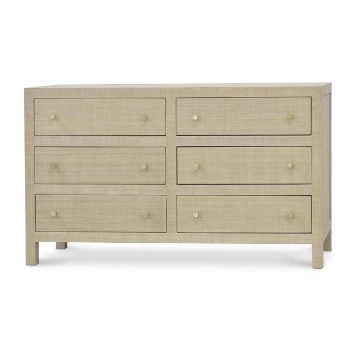 Bramble - Kagu 6 Drawer Dresser w/ Raffia - BR-28584