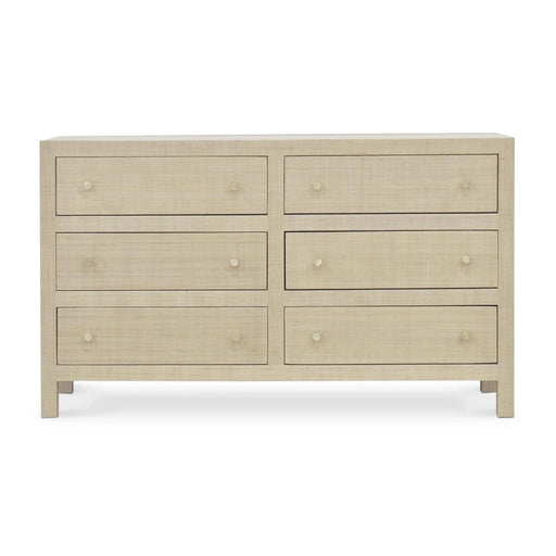 Bramble - Kagu 6 Drawer Dresser w/ Raffia - BR-28584 - GreatFurnitureDeal