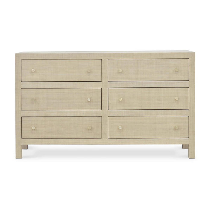 Bramble - Kagu 6 Drawer Dresser w/ Raffia - BR-28584