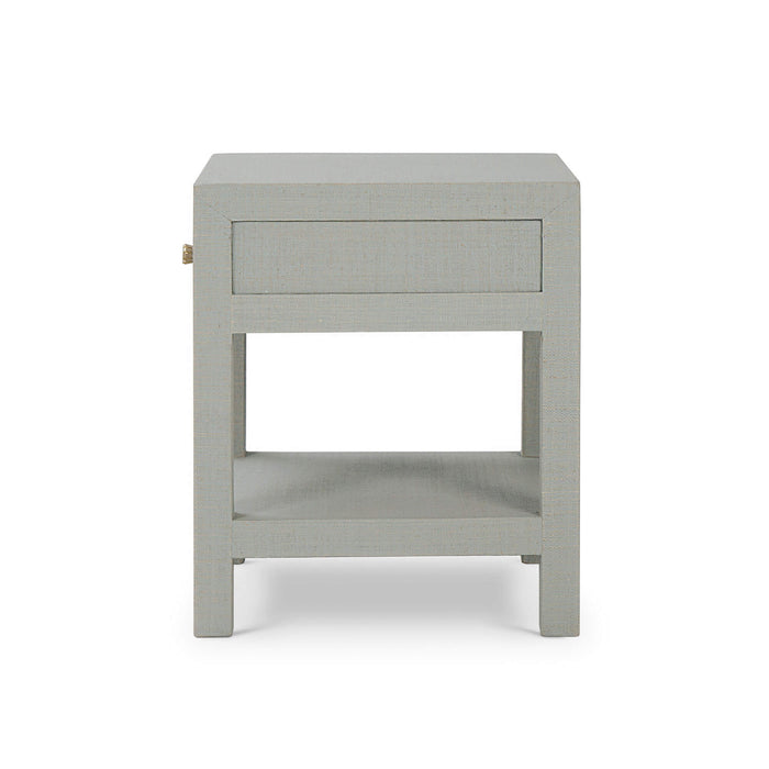 Bramble - Kagu 1 Drawer Nightstand Wrapped in Raffia Pale Blue Wash - 28585RFPB----- - GreatFurnitureDeal