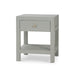 Bramble - Kagu 1 Drawer Nightstand Wrapped in Raffia Pale Blue Wash - 28585RFPB----- - GreatFurnitureDeal