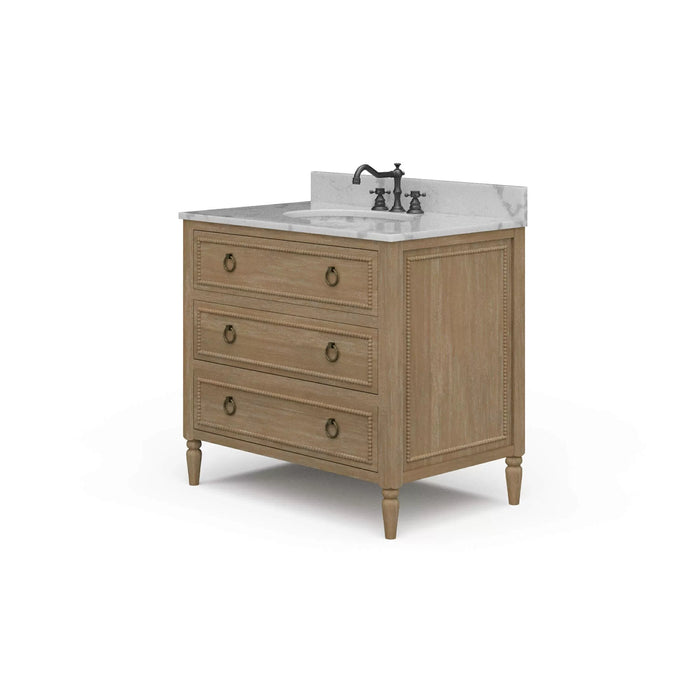 Bramble - Cholet Single Vanity w/ Sink & Marble Top - BR-28592 - GreatFurnitureDeal