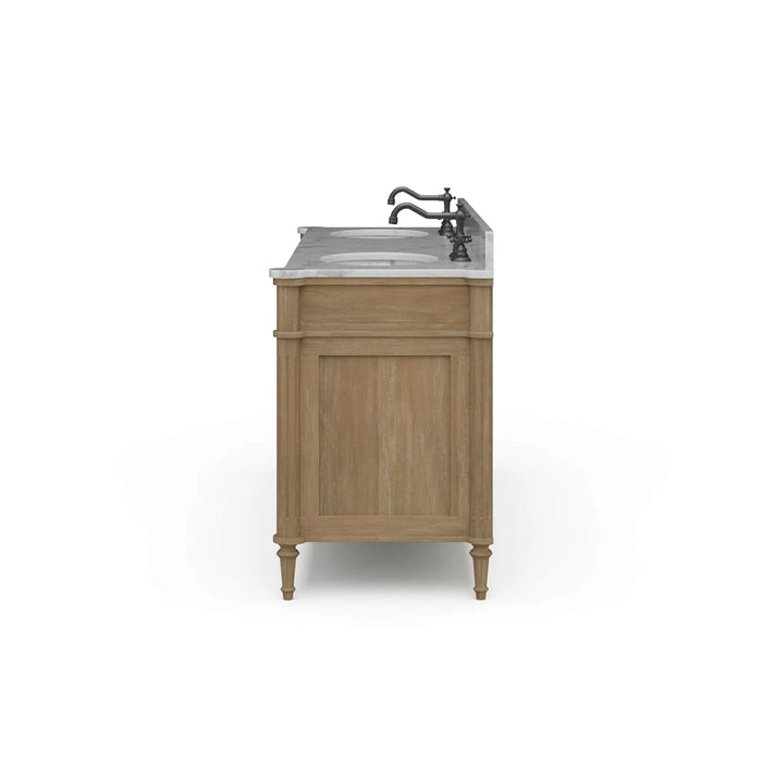 Bramble - Kelly Double Vanity w/ Sink & Marble Top - BR-28595 - GreatFurnitureDeal