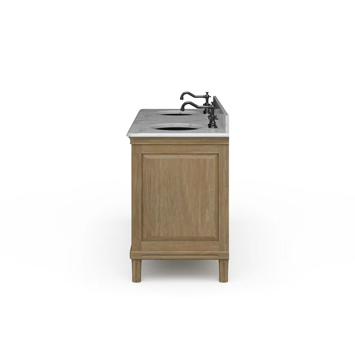 Bramble - Hayward Double Vanity w/ Sink & Marble Top - BR-28597 - GreatFurnitureDeal