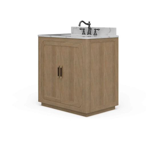 Bramble - Corte Single Vanity w/ Sink & Marble Top - BR-28598 - GreatFurnitureDeal