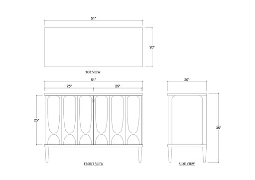 Bramble - Eclipse Buffet - BR-28600 - GreatFurnitureDeal