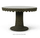 Bramble - Scalloped Round Rattan Dining Table 48'' w/ Tempered Glass - BR-28640 - GreatFurnitureDeal