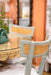 Bramble - Scalloped Round Bistro Table w/ Tempered Glass in Rattan Natural - 28641RNAT----- - GreatFurnitureDeal