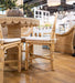 Bramble - Scalloped Round Bistro Table w/ Tempered Glass in Rattan Natural - 28641RNAT----- - GreatFurnitureDeal