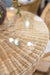 Bramble - Scalloped Round Bistro Table w/ Tempered Glass in Rattan Natural - 28641RNAT----- - GreatFurnitureDeal