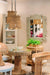 Bramble - Scalloped Round Bistro Table w/ Tempered Glass in Rattan Natural - 28641RNAT----- - GreatFurnitureDeal