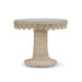Bramble - Scalloped Round Bistro Table w/ Tempered Glass in Rattan Natural - 28641RNAT----- - GreatFurnitureDeal
