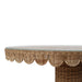 Bramble - Scalloped Round Bistro Table w/ Tempered Glass - BR-28641 - GreatFurnitureDeal