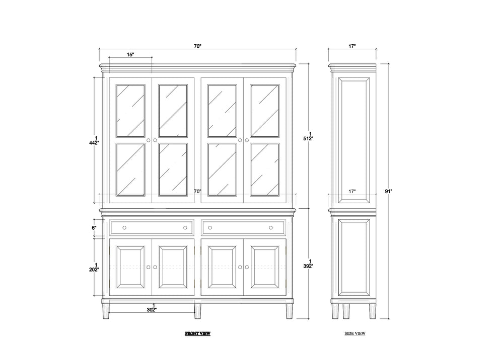Bramble - Hayward Display Cabinet - BR-28655 - GreatFurnitureDeal