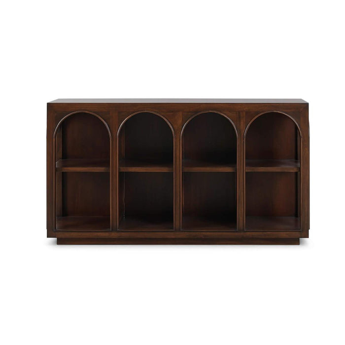 Bramble - Vannes Crescent Console in Matt Teak Brown - 28685MTB-----