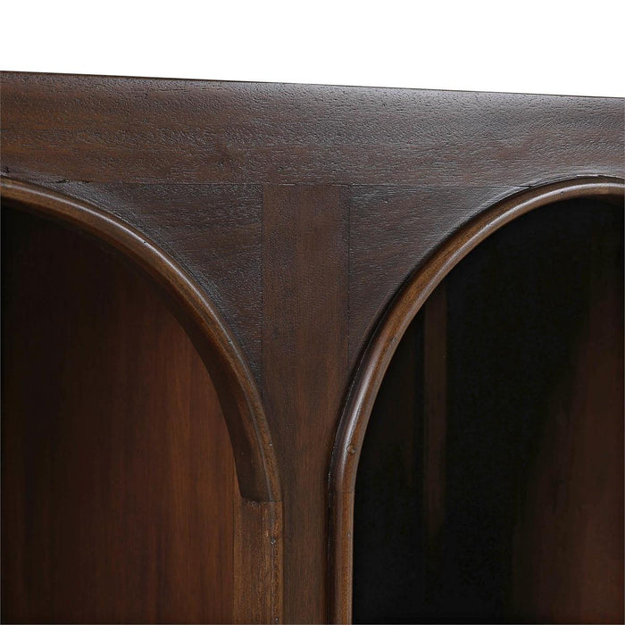 Bramble - Vannes Crescent Console in Matt Teak Brown - 28685MTB-----