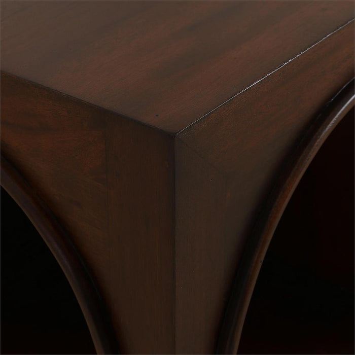 Bramble - Vannes Crescent Console in Matt Teak Brown - 28685MTB-----
