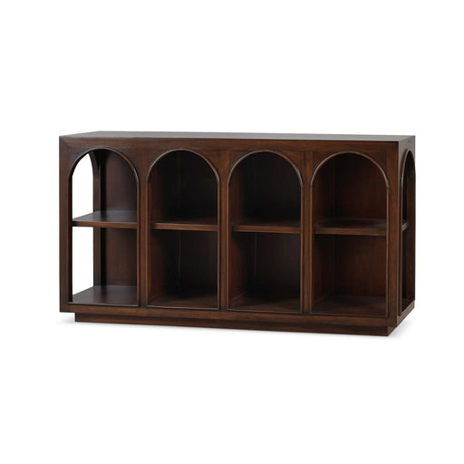 Bramble - Vannes Crescent Console in Matt Teak Brown - 28685MTB----- - GreatFurnitureDeal