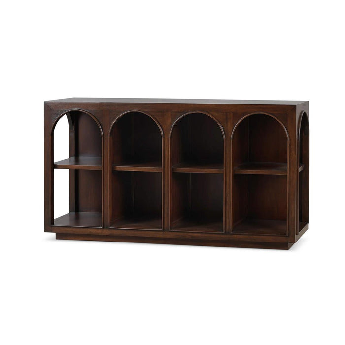 Bramble - Vannes Crescent Console in Matt Teak Brown - 28685MTB-----