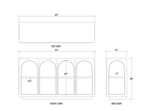 Bramble - Vannes Crescent Console - BR-28685 - GreatFurnitureDeal