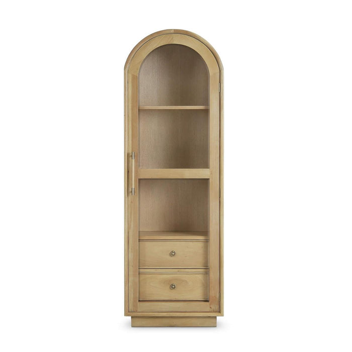 Bramble - Vannes Single Door Display Cabinet in Fruitwood - 28686FRW-----
